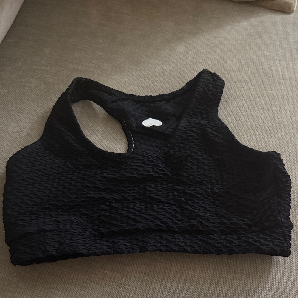 Booty By Brabants Black Croco Skin Women's Sports Bra! Great condition!!